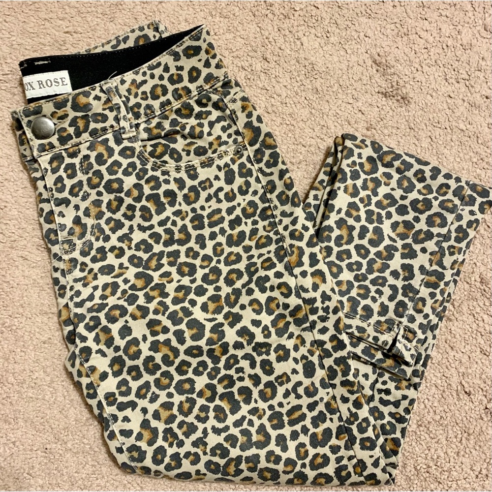 Knox Rose Animal Print Skinny Jeggings